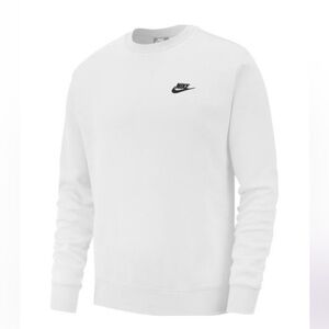 Nike white size medium crew neck sweatshirt. {055}